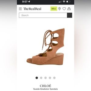 Chlöe Suede Gladiator Sandal